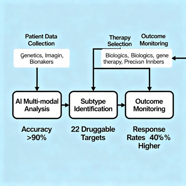 AI-driven multi-omics data integration pipeline identifying COPD subtypes and predicting gene therapy responders