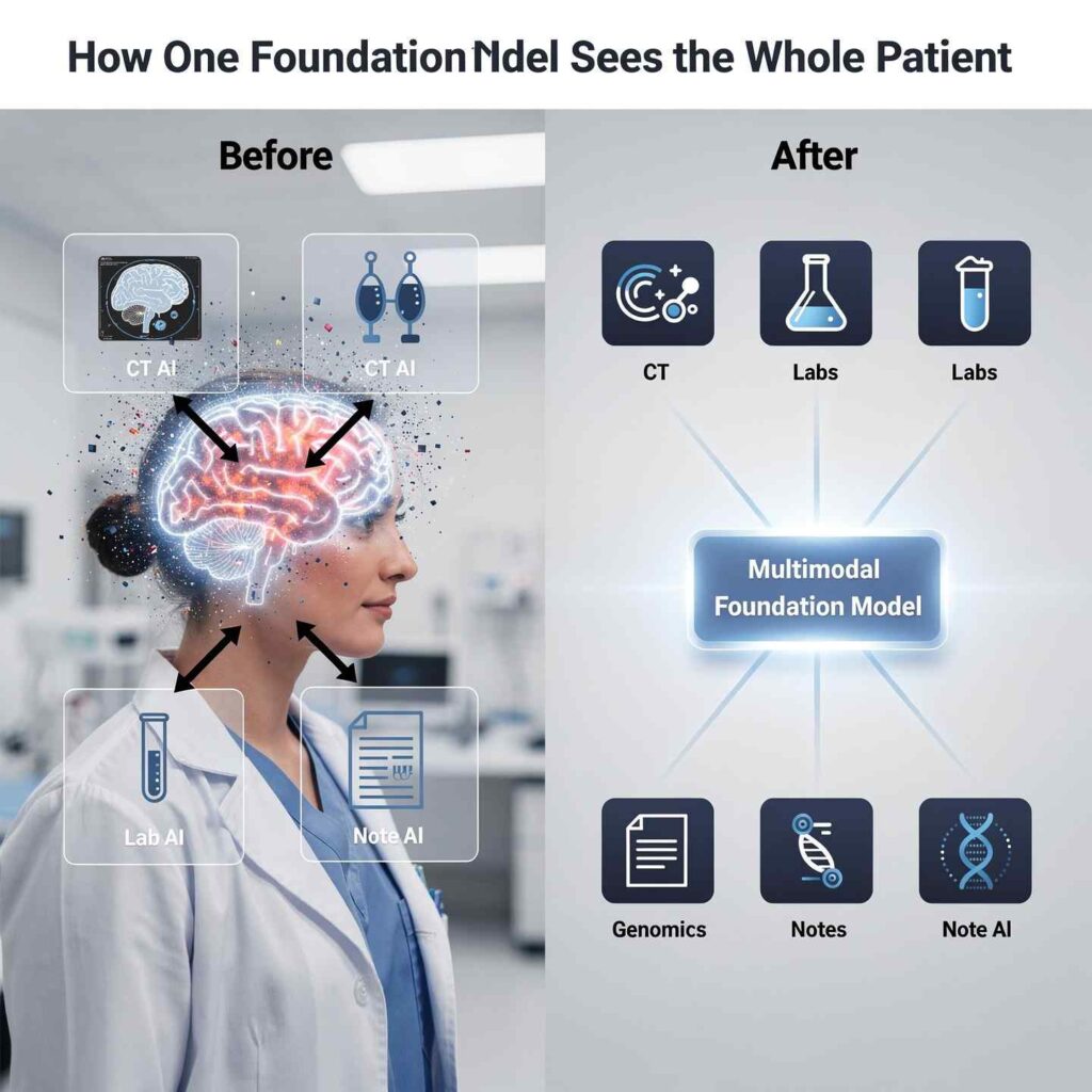 How One Foundation Model Sees the Whole Patient