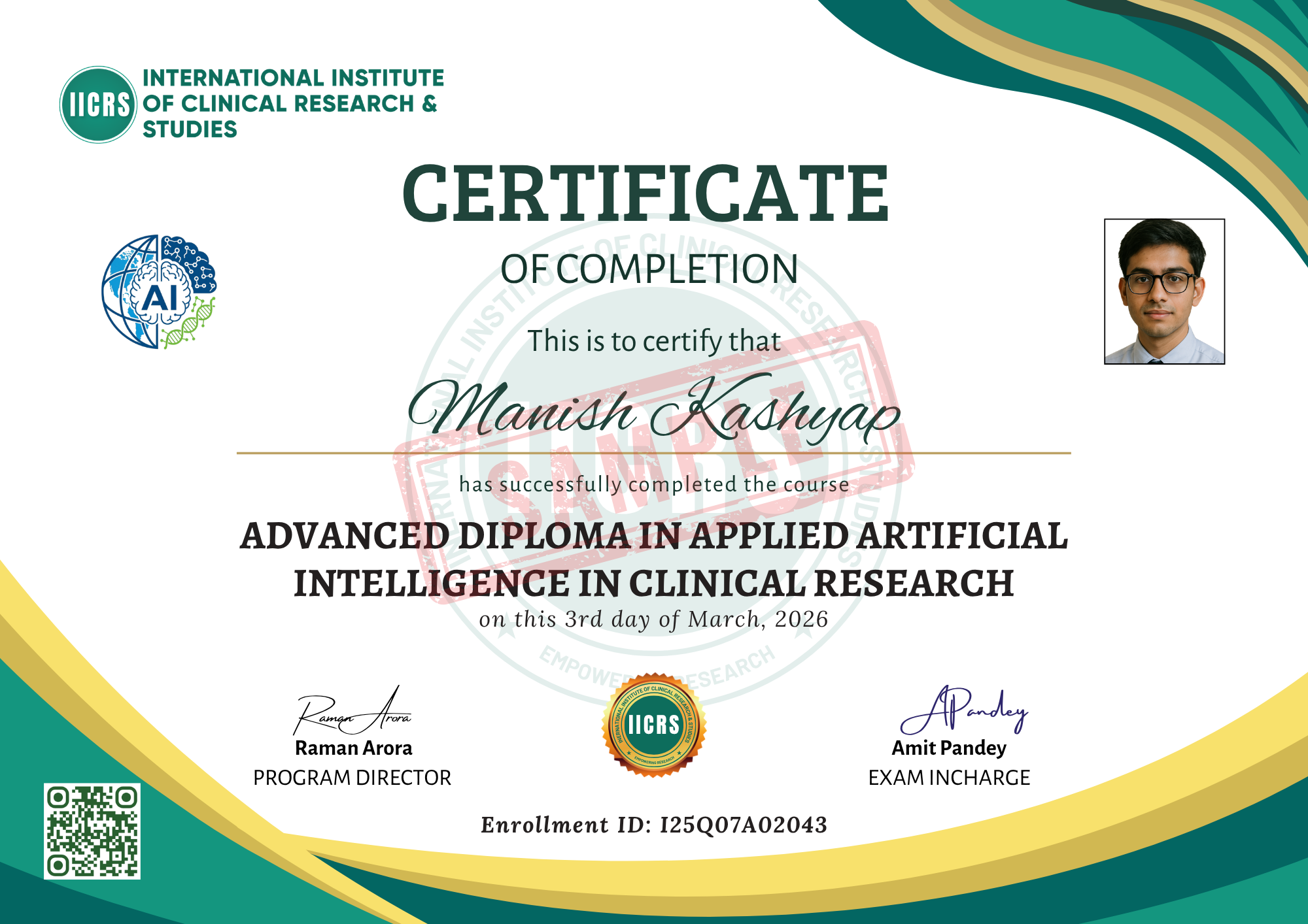 Applied Artificial Intelligence in Clinical Research